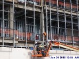 Installing curtain wall returns at the South Elevation 1.jpg